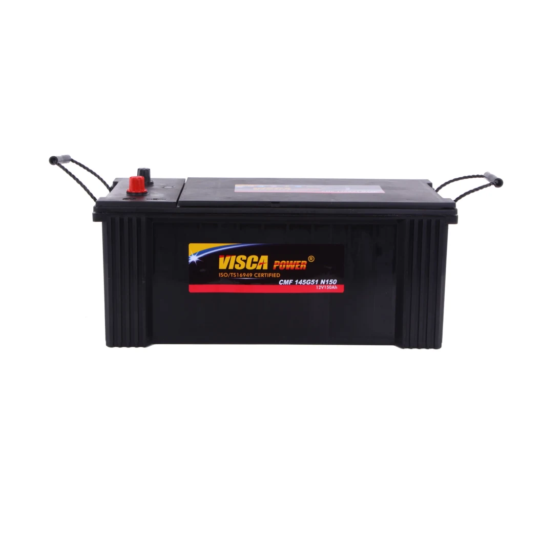 Jeje 12V150ah Factory Supply Maintenance Free Car Battery Cmf N150 Visca Power