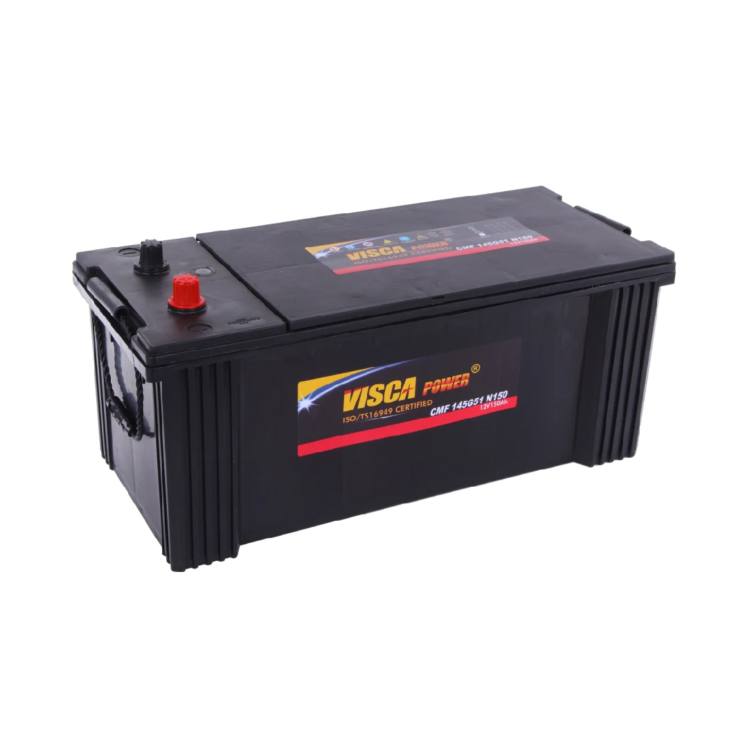Jeje 12V150ah Factory Supply Maintenance Free Car Battery Cmf N150 Visca Power