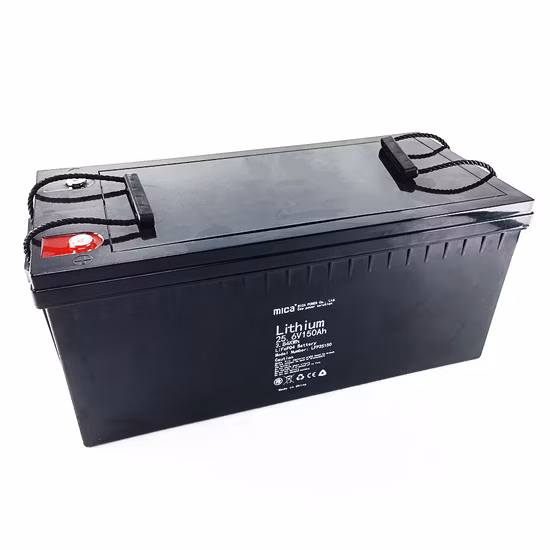 Factory Directly Supply 25.6V 24V LiFePO4 Battery Lithium Ion Battery Pack 150ah with BMS for Solar Energy System Street Light PV System Backup with CE Un38.3