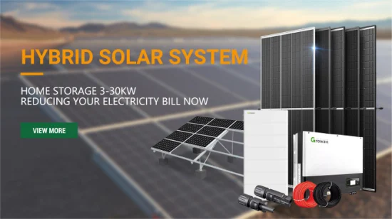 Home Energy on and off Grid Solar Panel Home Storage Power System Price 5kw 8kw 10kw 12kw 15kw 20kw 30kw Growatt Deye EU Complete Battery Hybrid Solar System